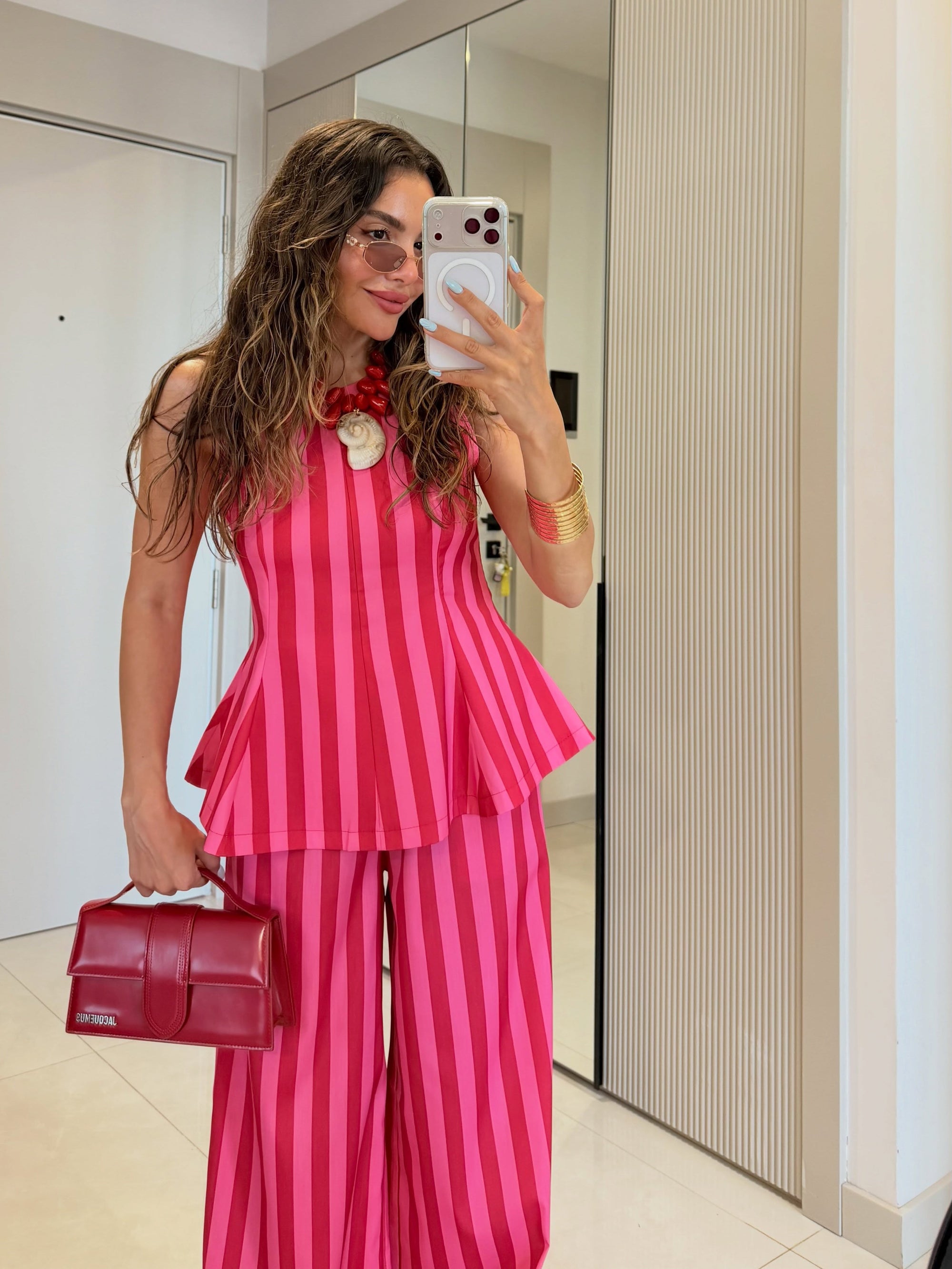 Candy Striped Coordinated Set