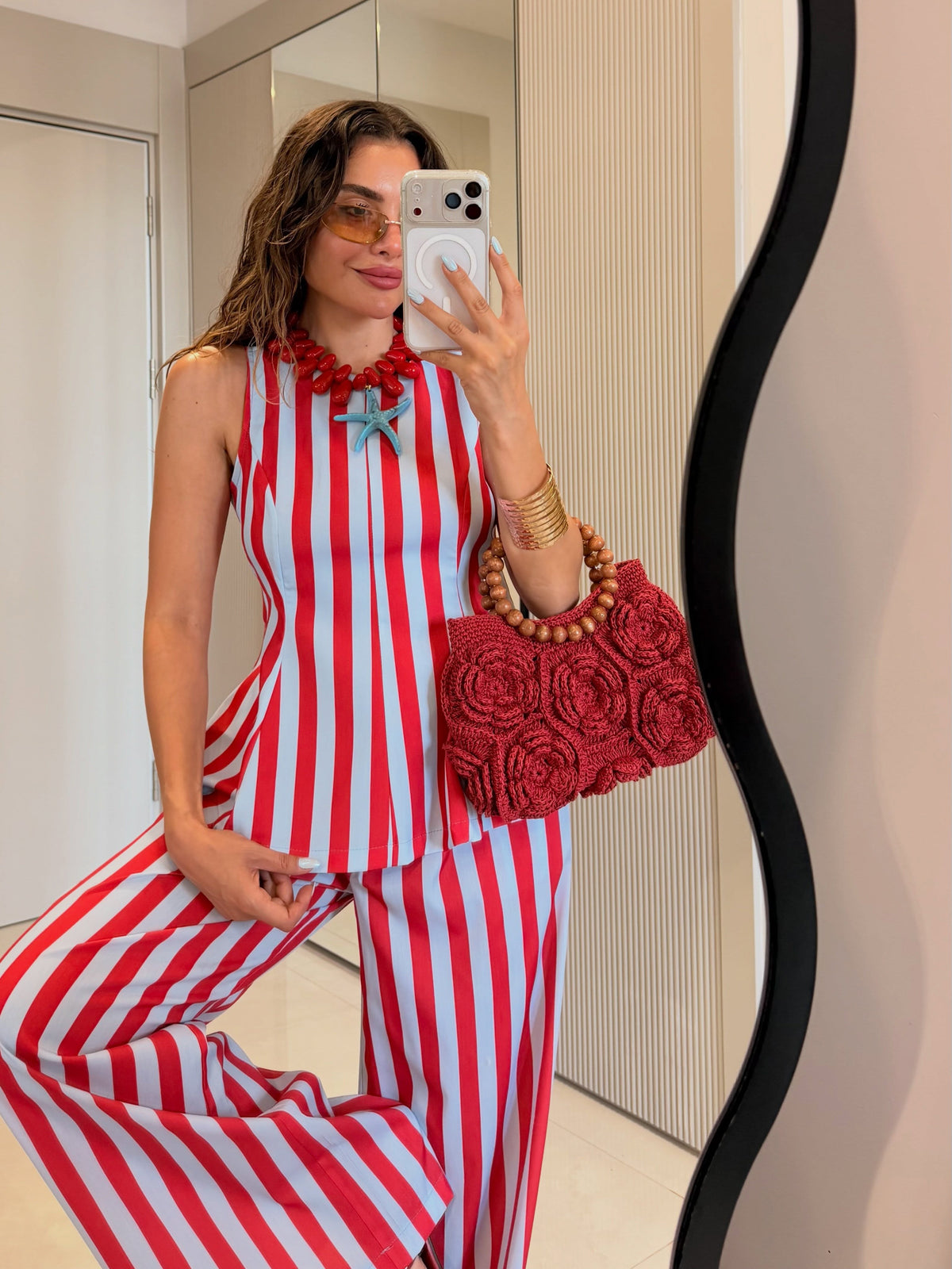 Candy Striped Coordinated Set