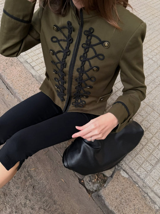 Elise Cropped Vintage Jacket
