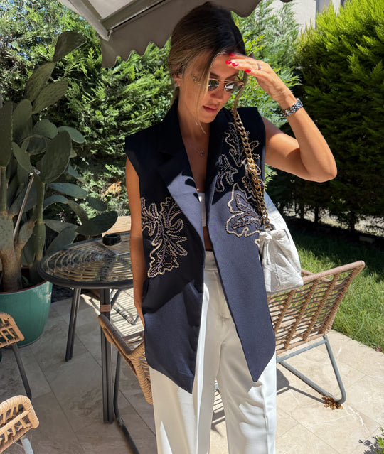 Aurelia 3D Embellished Blazer
