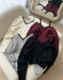 Elise Lace Sweater