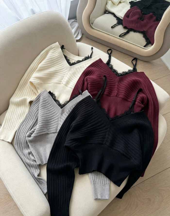 Elise Lace Sweater