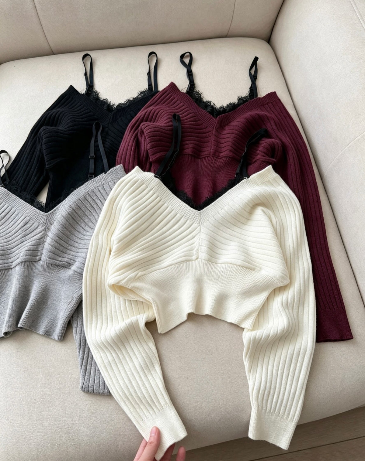 Elise Lace Sweater