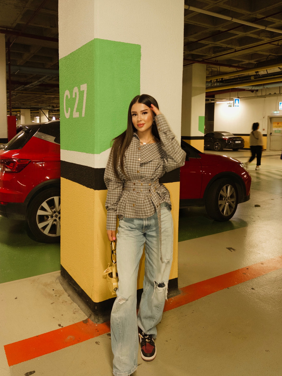 Diana Studded Denim Blouse