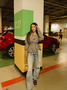 Diana Studded Denim Blouse