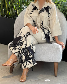 Gina Luxury Cotton Linen Co-ord Set