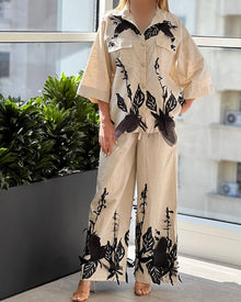 Gina Luxury Cotton Linen Co-ord Set