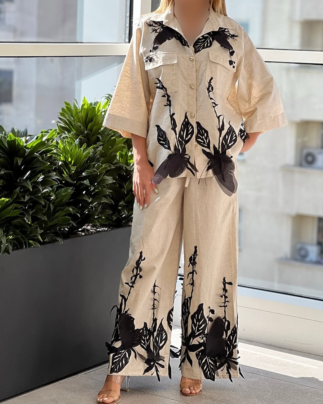 Gina Luxury Cotton Linen Co-ord Set