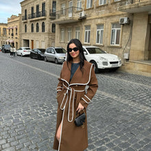 Astana Long Knit Blazer with Belt