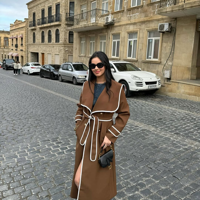 Astana Long Knit Blazer with Belt