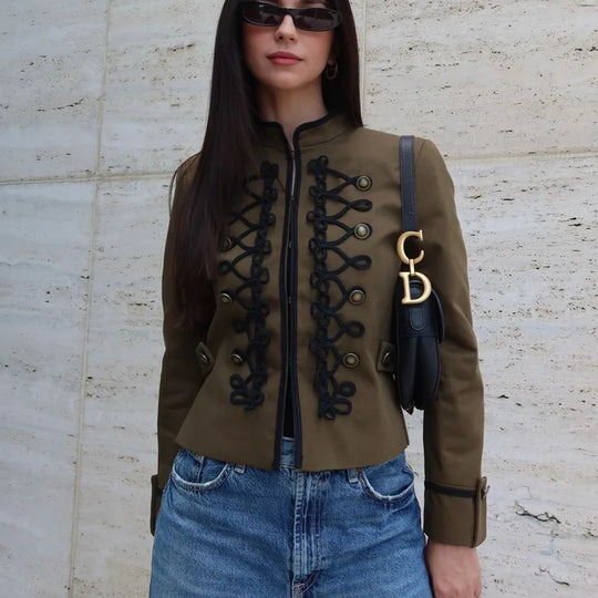Elise Cropped Vintage Jacket