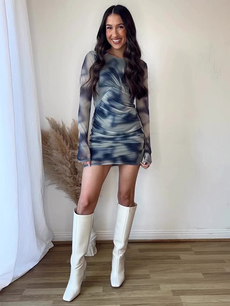 Avril Bodycon Mesh Dress