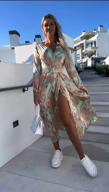 Florence Printed Dress with Belt