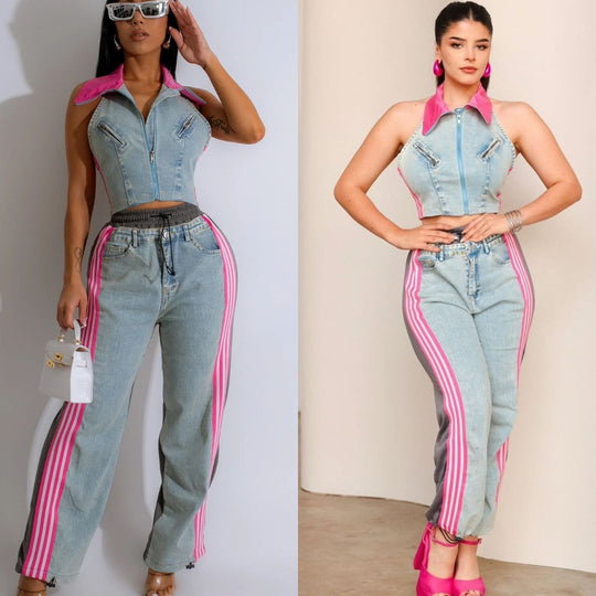 Avery Denim Coord Set