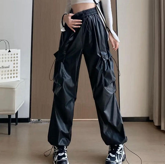 Wesley Leather Cargo Pants