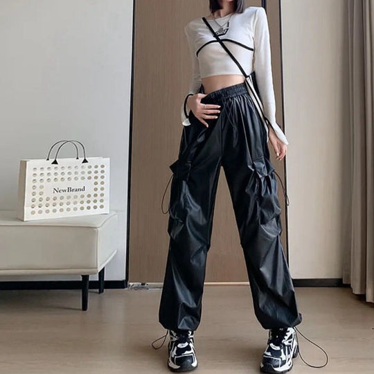 Wesley Leather Cargo Pants