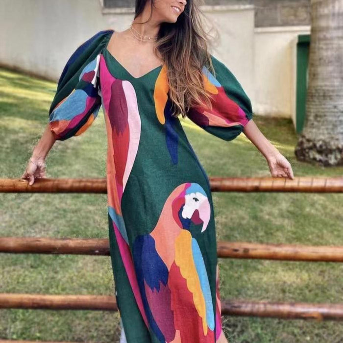Sorento Printed Midi Dress