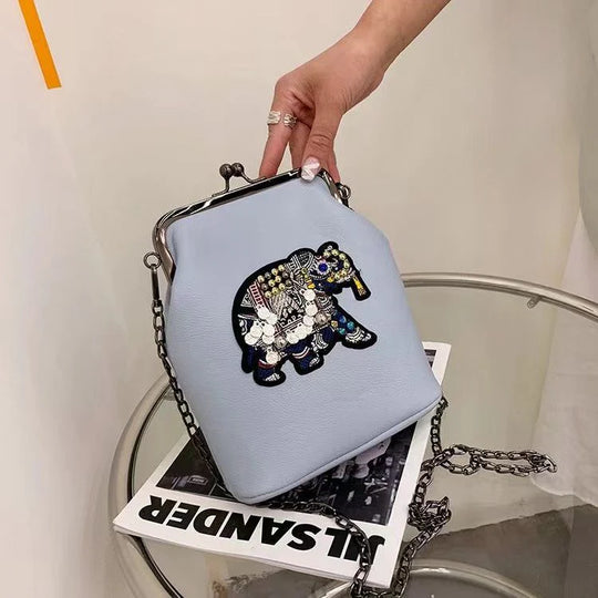 Indiana Fusion Bag with Elephant Pattern