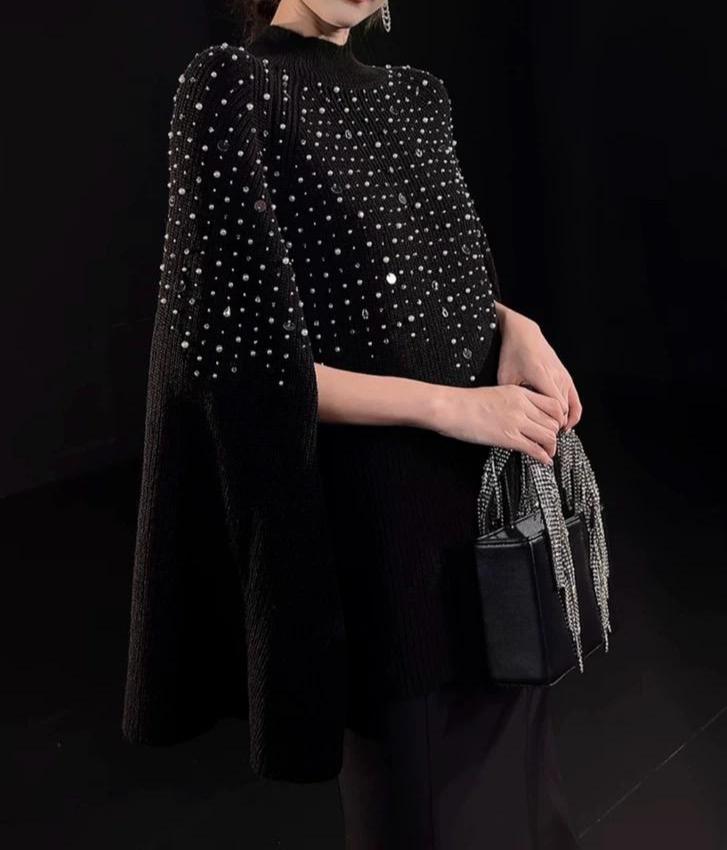 Suzie Embellished Woolen Cover Up