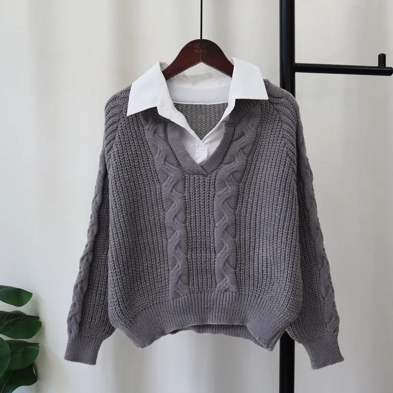 Ambre Statement Shirt with Attached Sweater