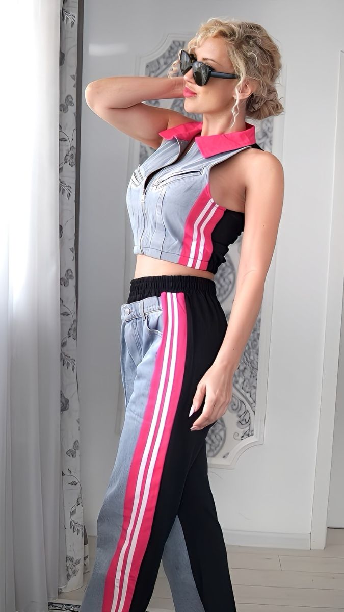 Avery Denim Coord Set