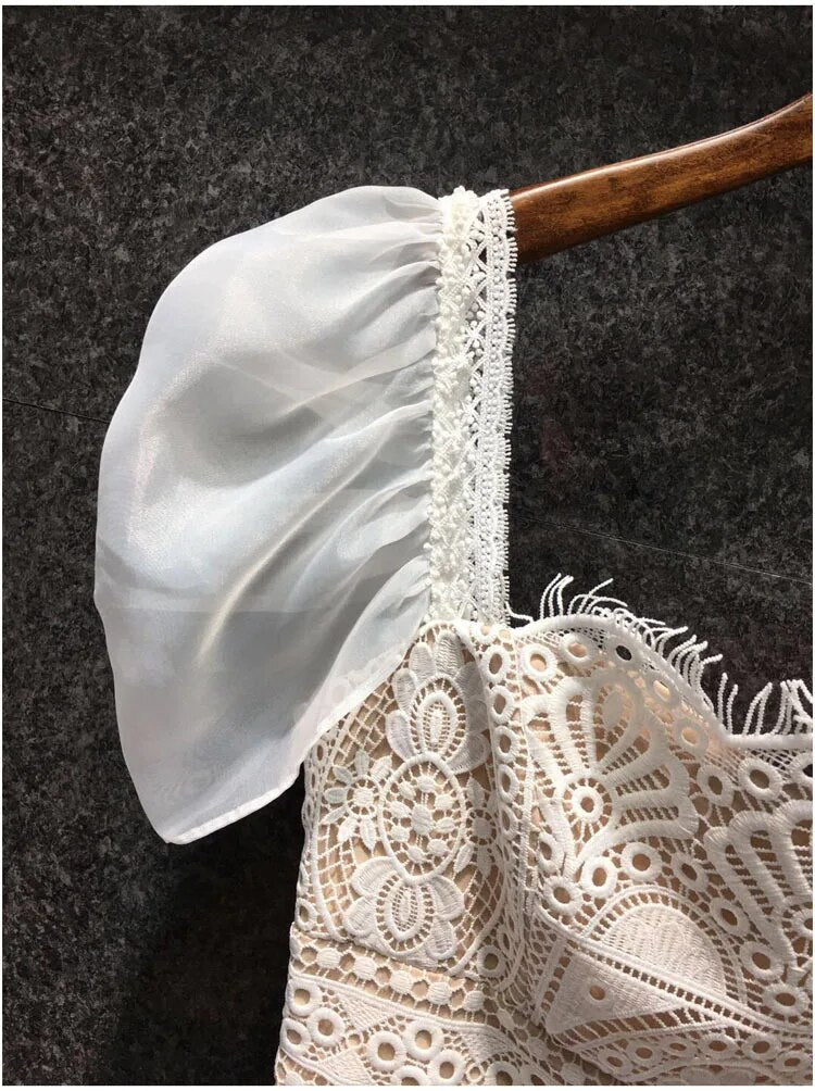 Celestial Embroidered lace Dress