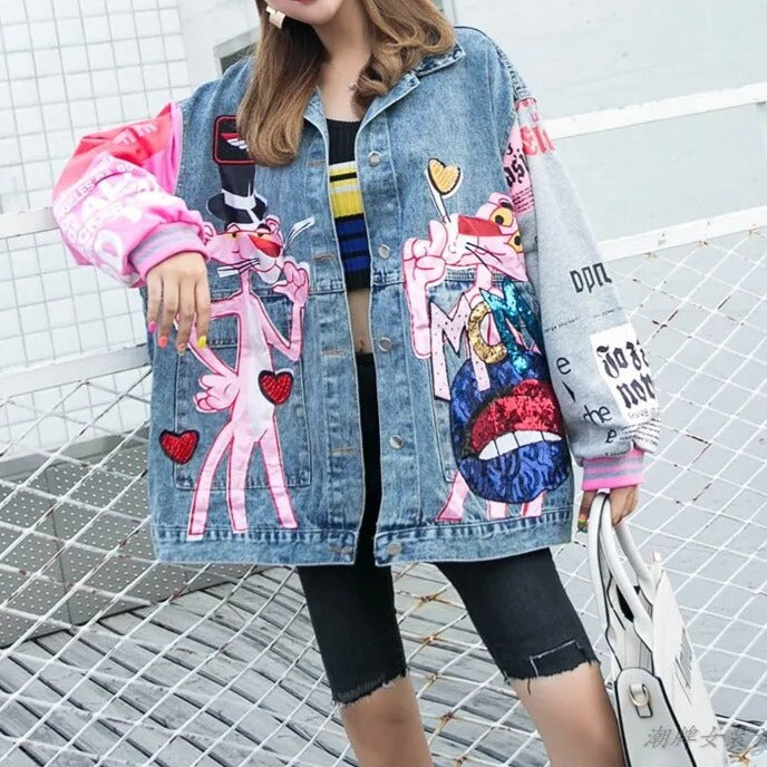 Alaska Denim Jacket with Sequined work