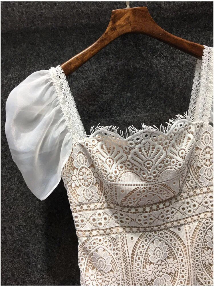 Celestial Embroidered lace Dress