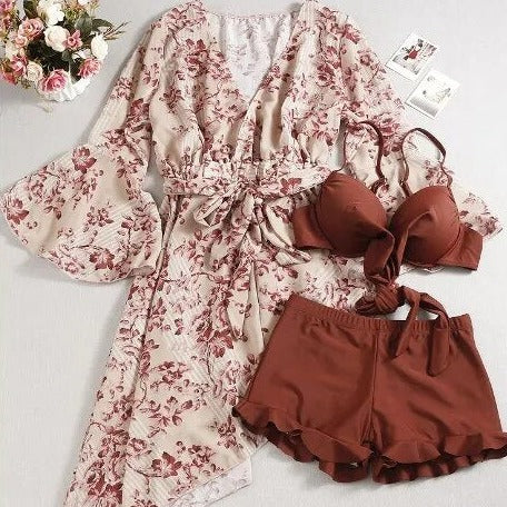 Ashley Swimming suit Set with Cover up