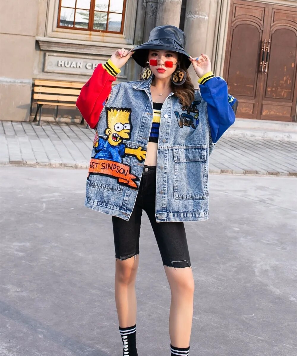 Alaska Denim Jacket with Sequined work