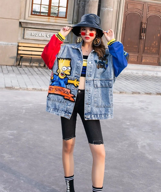 Alaska Denim Jacket with Sequined work