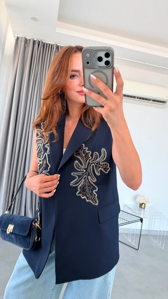 Aurelia 3D Embellished Blazer