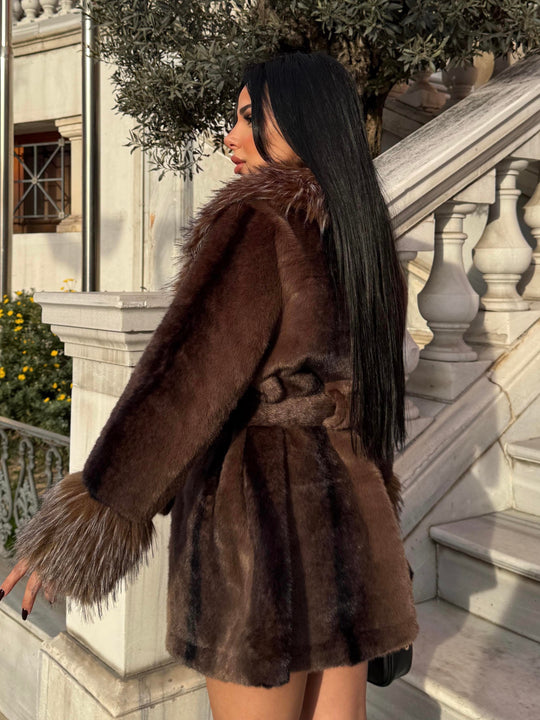 Julien Fur Collar Trench Coat