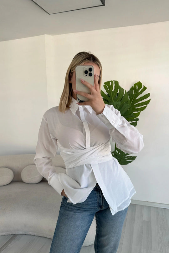 Greta Wrap Blouse