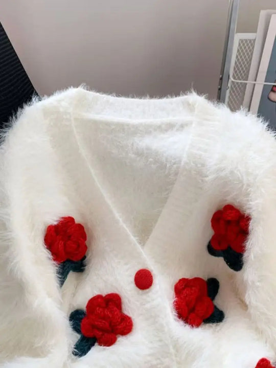 Cassey 3D Flower Applique detailing Sweaters