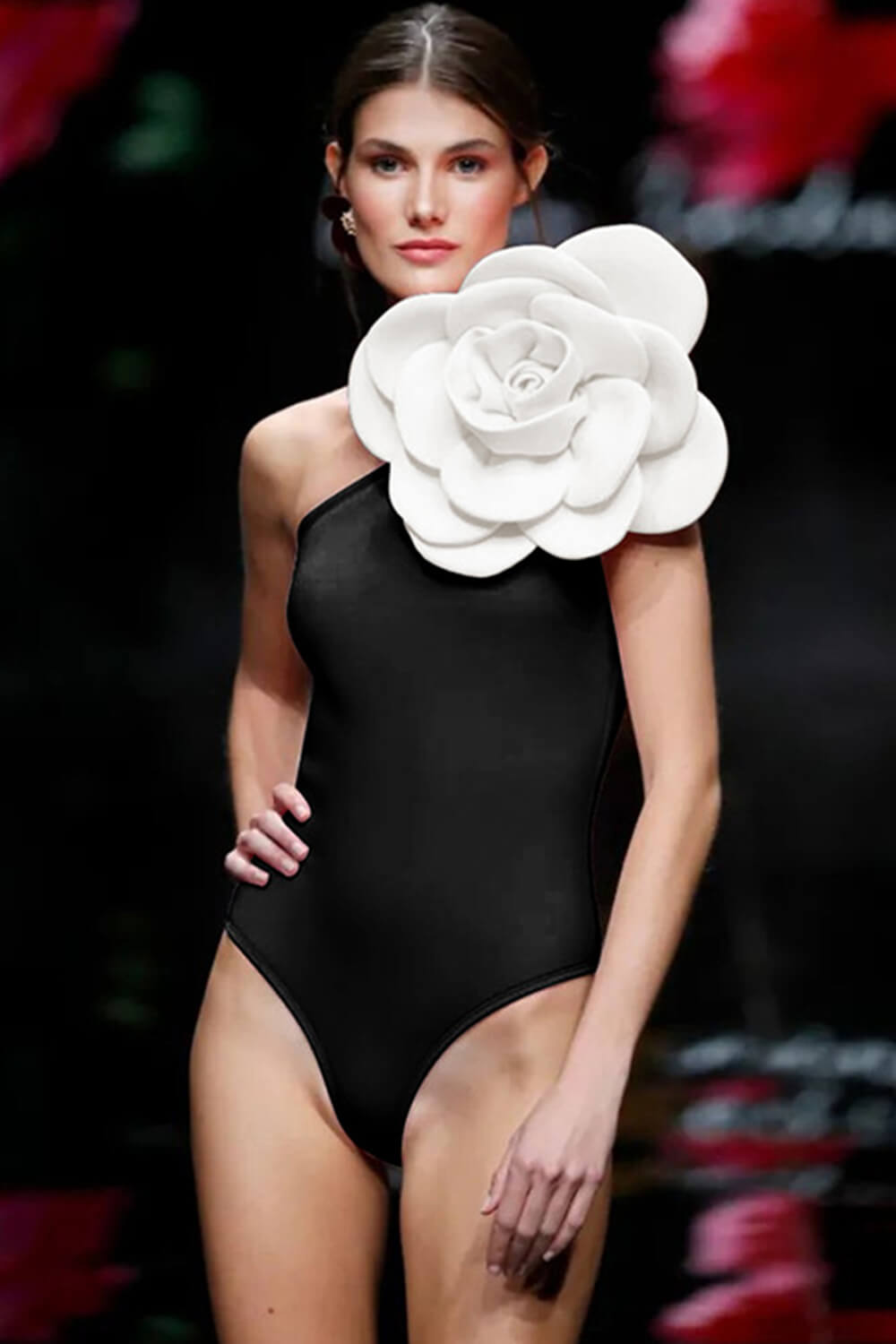 Everly 3D Flower Applique Bodysuit