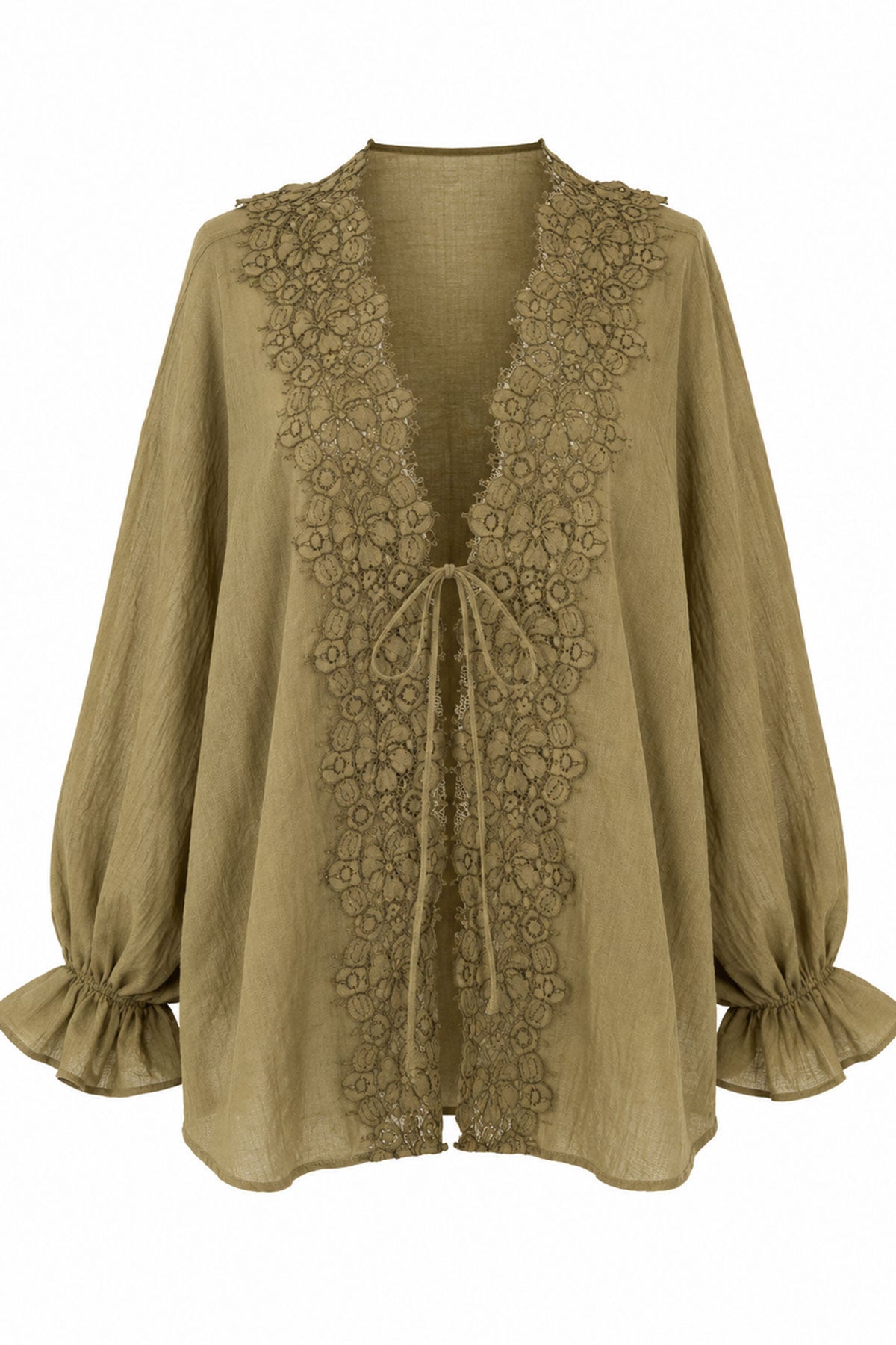 Julie Lace Kimono with Balloon Sleeves