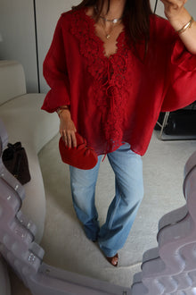 Julie Lace Kimono with Balloon Sleeves