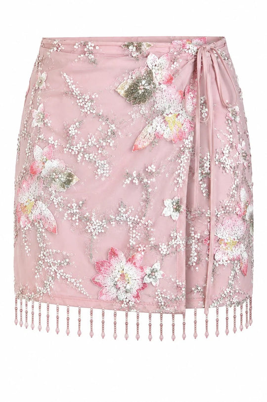 Panache Wrap Around Sequined Skirt
