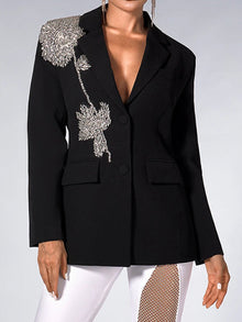 Barbella Embellished Patchwork Blazer