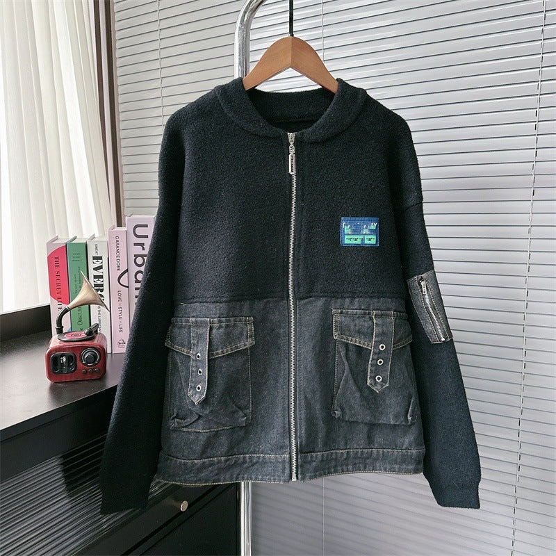 Serra Denim Patchwork Cardigan