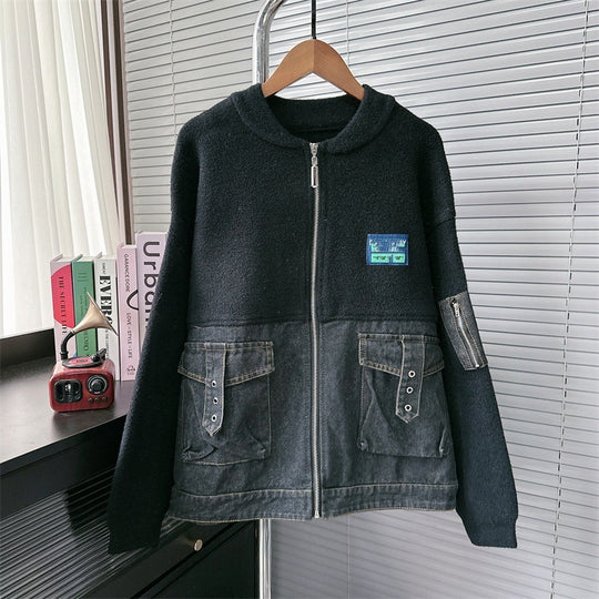 Serra Denim Patchwork Cardigan