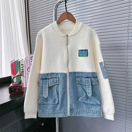 Serra Denim Patchwork Cardigan