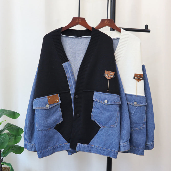 Delta Denim Patchwork Cardigan