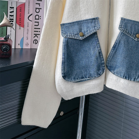 Sula Denim Patchwork Cardigan