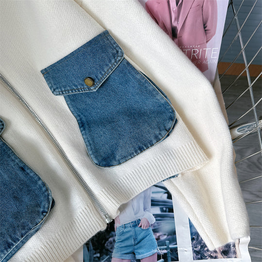 Sula Denim Patchwork Cardigan