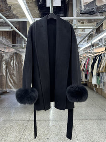 Meridth Fur Trench Coat