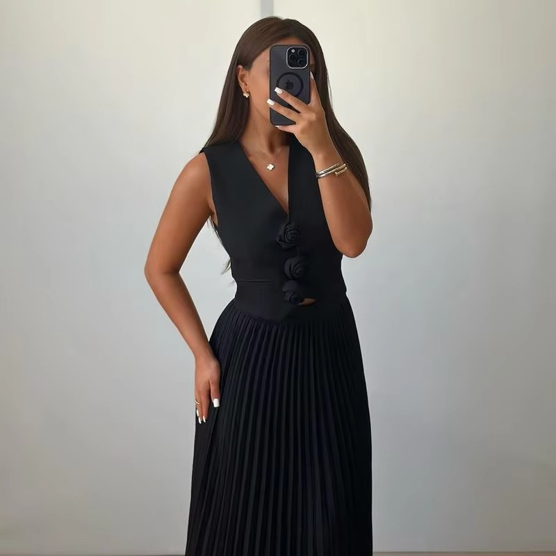Helena Luxe Vest Suit With Skirt