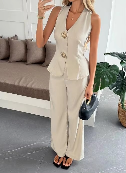 Janet Gumdrop Cotton Waist Coat and Pant Set