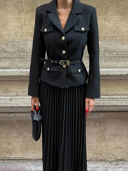 Tiffany Luxe Suit With Skirt